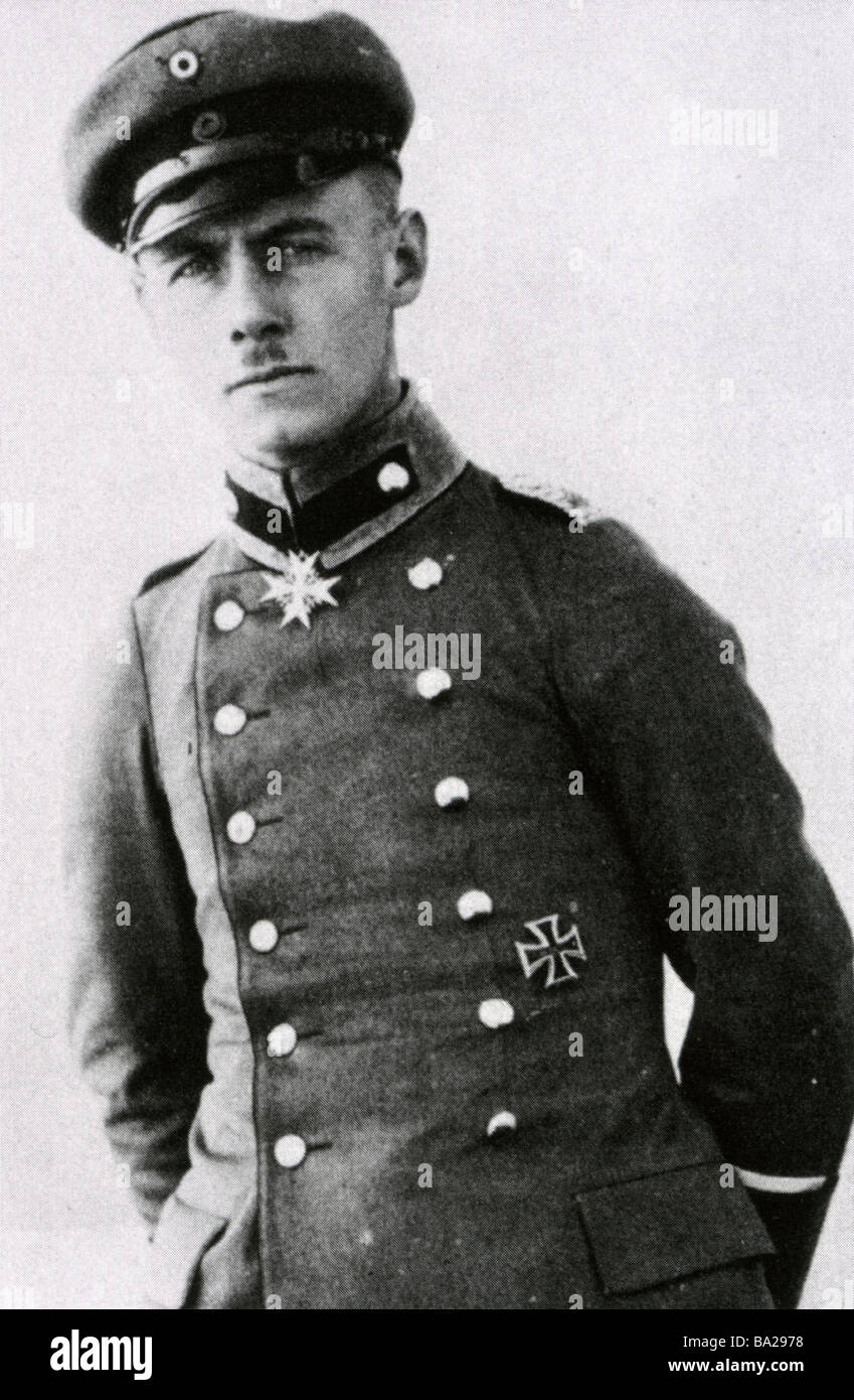 ERWIN ROMMEL (1891 – 1944), deutscher Soldat und spätere Feldmarschall fotografiert während des ersten Weltkriegs Stockfoto