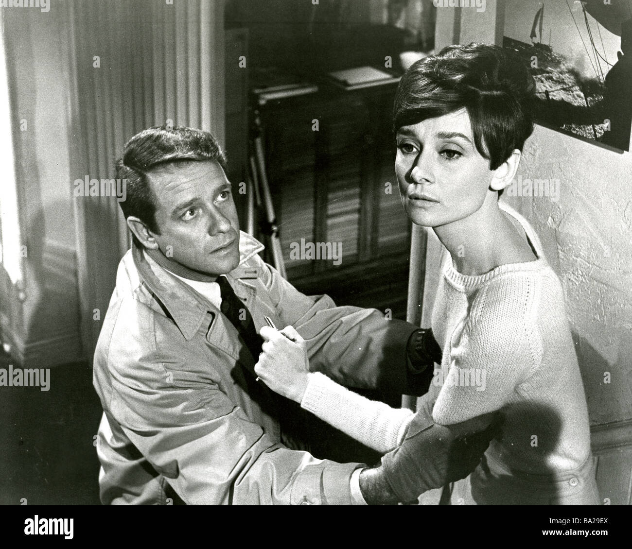 Warten Sie, bis dunkel 1967 Warner-sieben-Arts-Film mit Audrey Hepburn Stockfoto