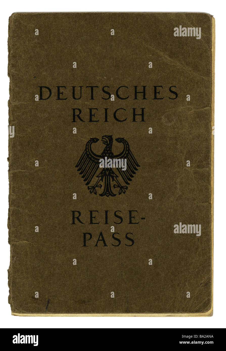 Dokumente, Reisepass, Deutsches Reich, 1931, Stockfoto