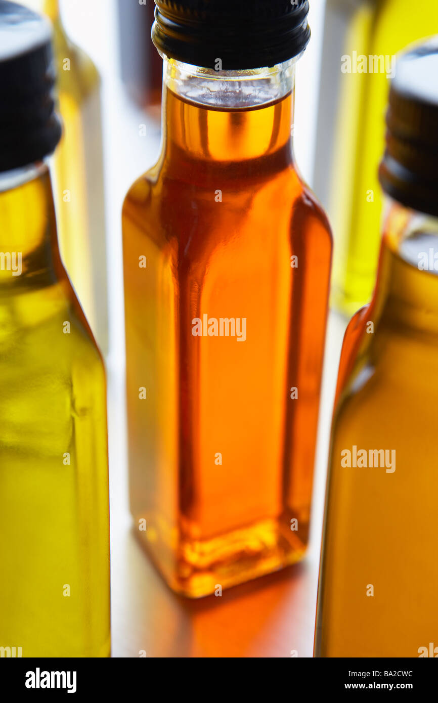 Flaschen Olivenöl Stockfoto