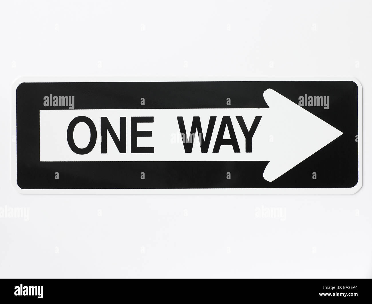 One Way Straßenschild Stockfoto