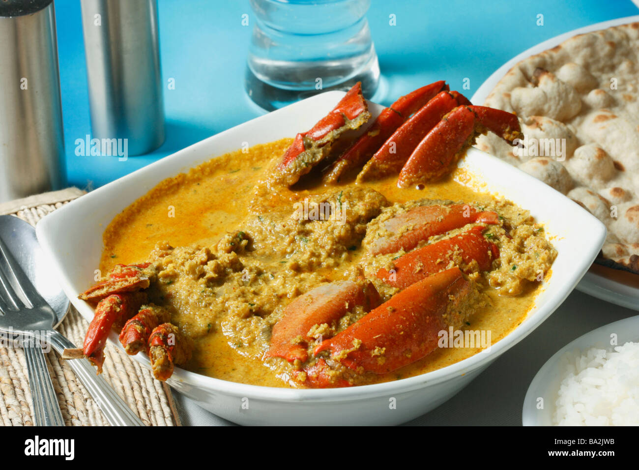 Karavali-Krabben-Curry ist ein Gemüse-Gericht aus karavali Stockfoto