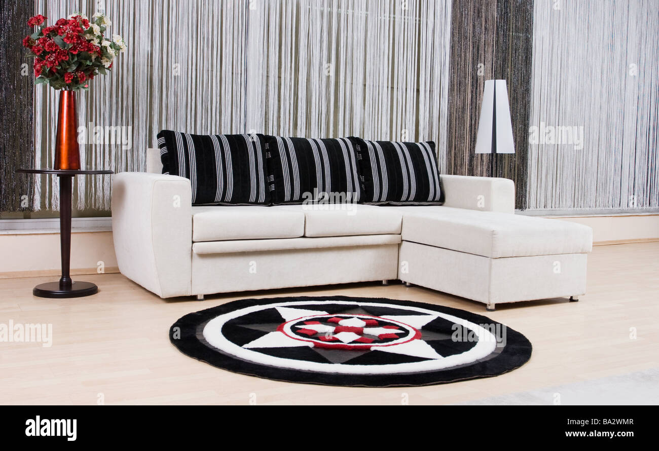 Luxus Sofa in einem modernen Wohnzimmer Stockfoto