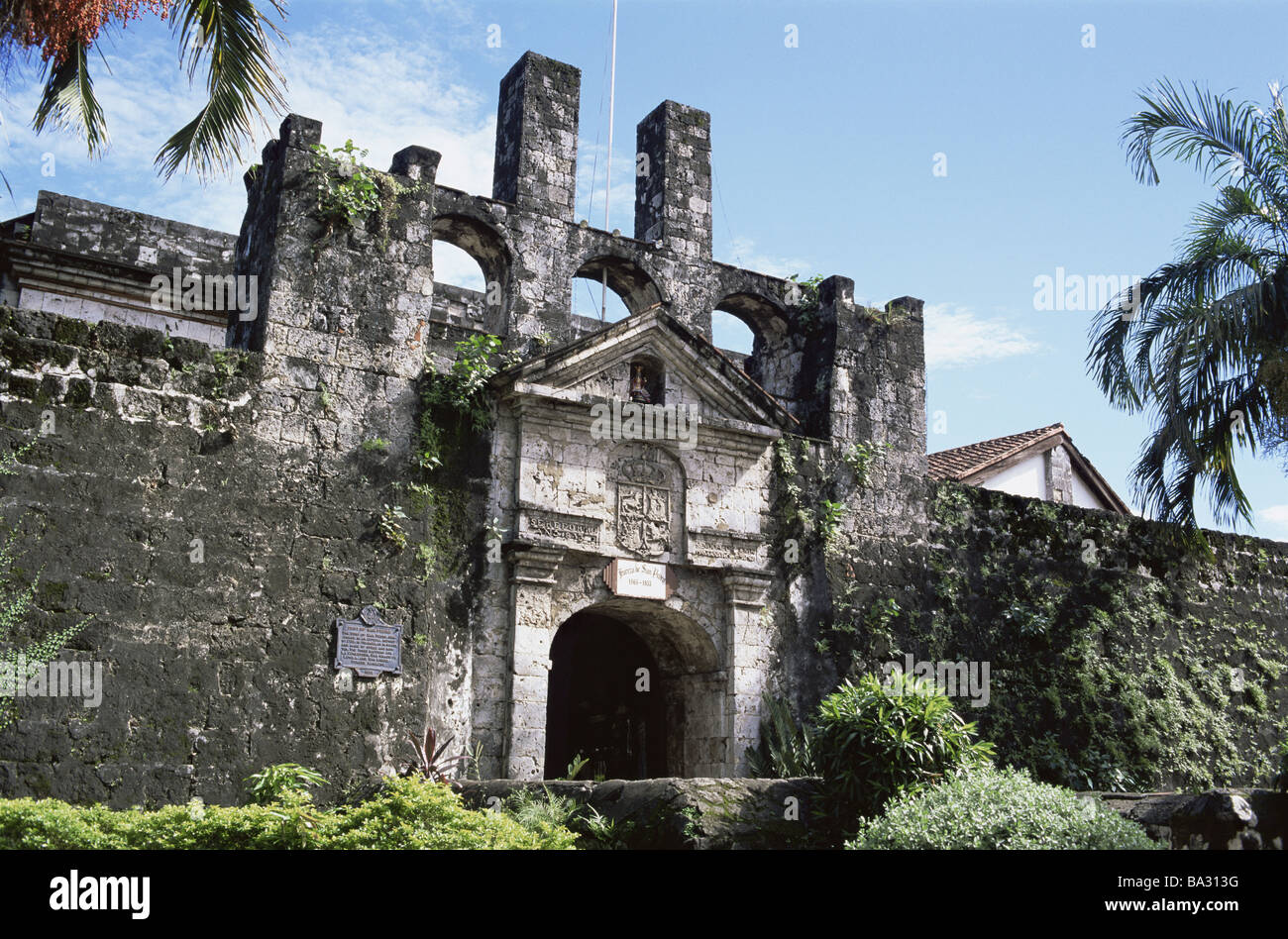 Philippinen Insel Cebu Cebu Stadt Fort San Pedro Asien Visayainseln Cebu-Stadt Ziel aus den Augen Wahrzeichen Architektur Stockfoto