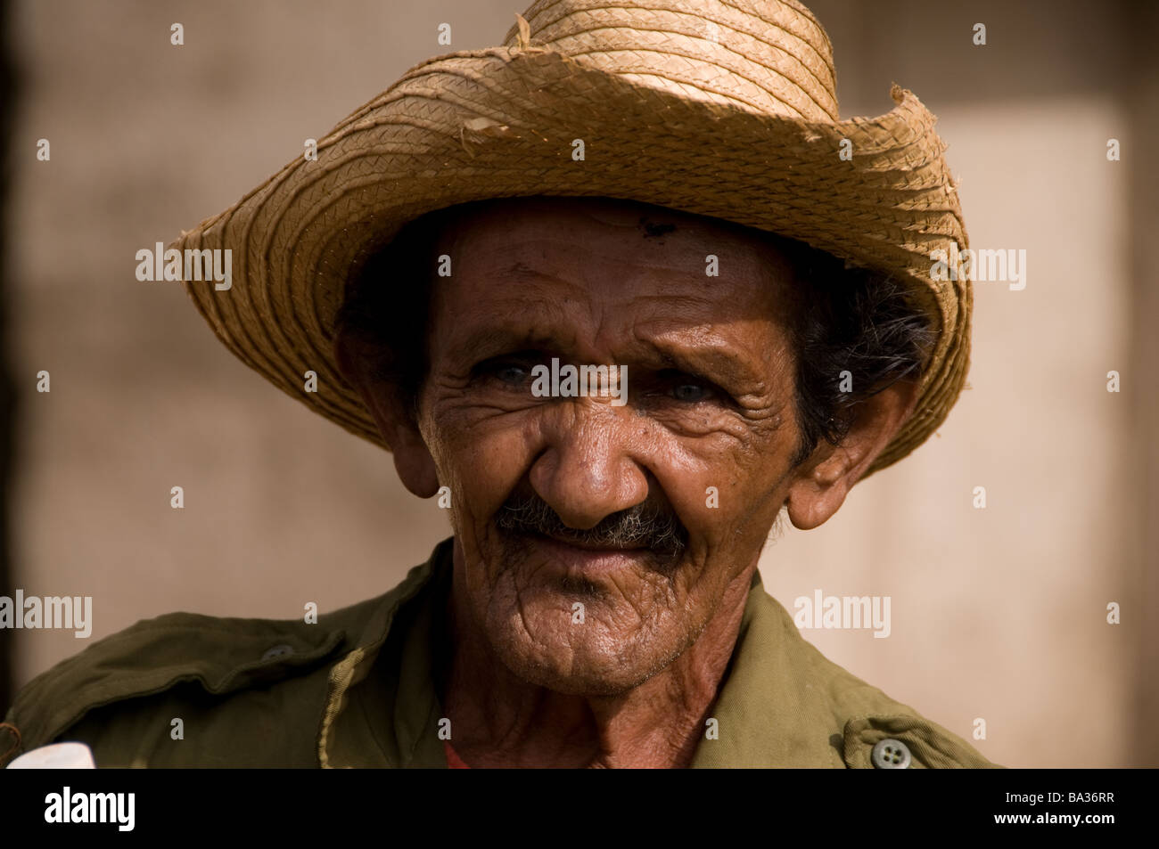 Alten kubanischen Bauern, Vinales, Pinar Del Rio-Tal, Kuba Stockfoto