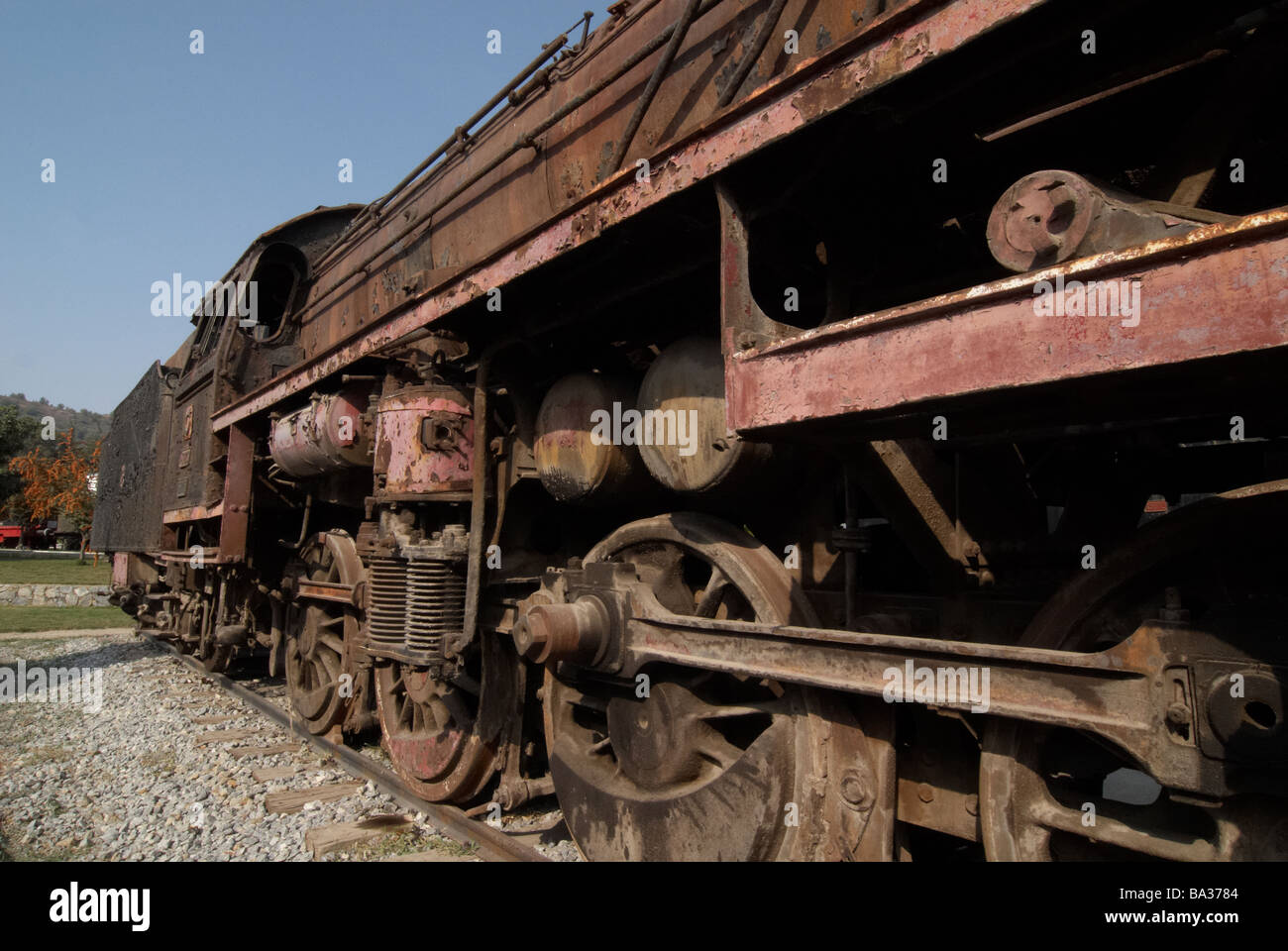 Alte Dampflok Stockfoto