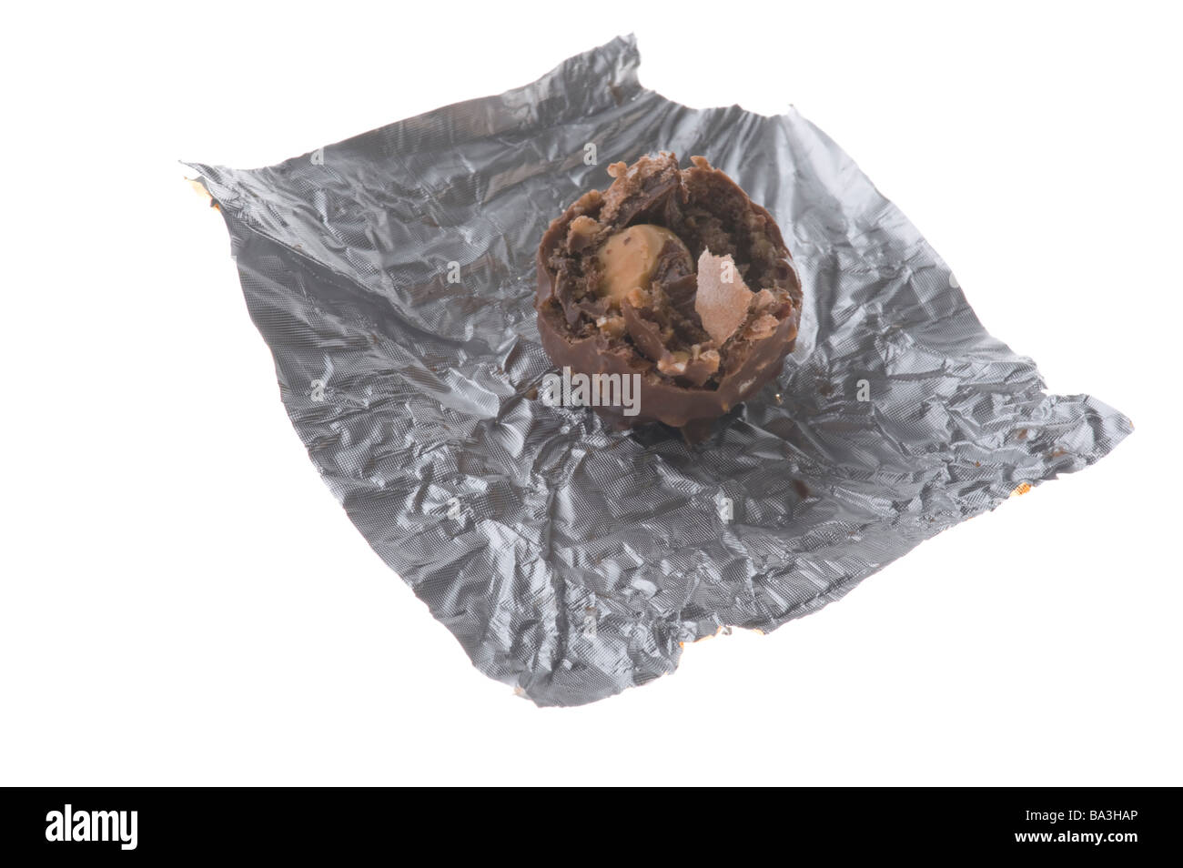 Objekt auf weiße Schokolade essen Süßwaren Stockfoto