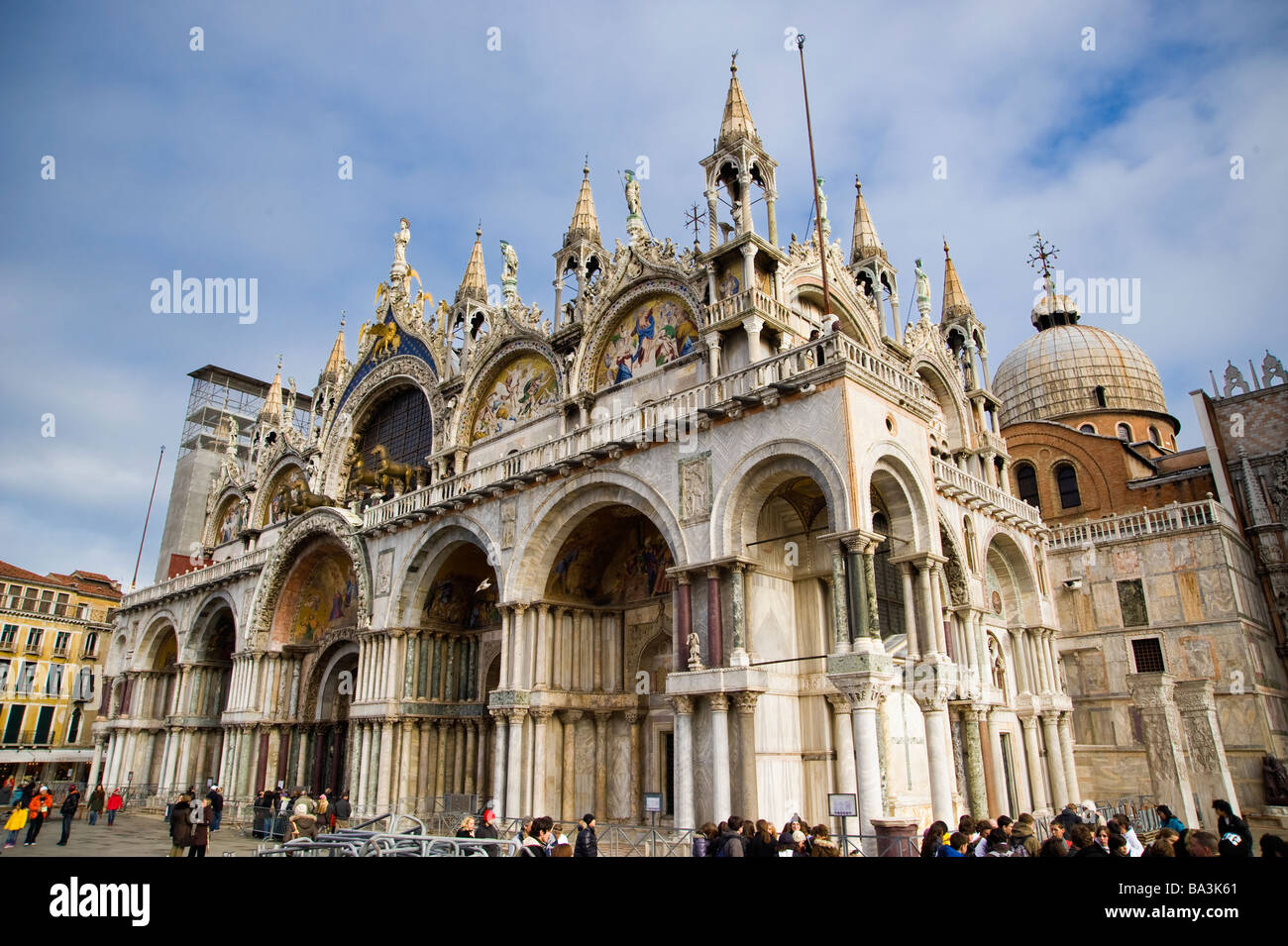 San Marco Basilika, Markusplatz, Venedig, Italien. Stockfoto