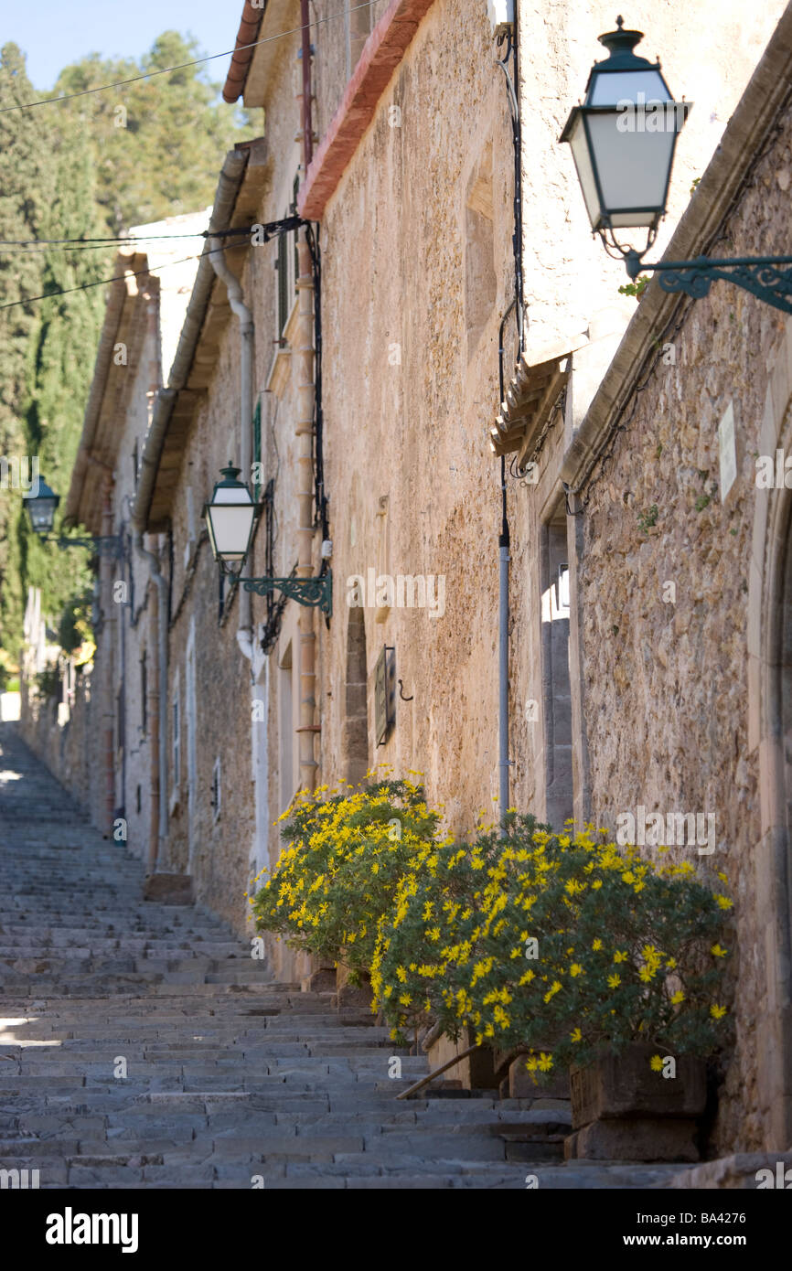Calvari Stufen in Pollensa Mallorca Spanien Stockfoto
