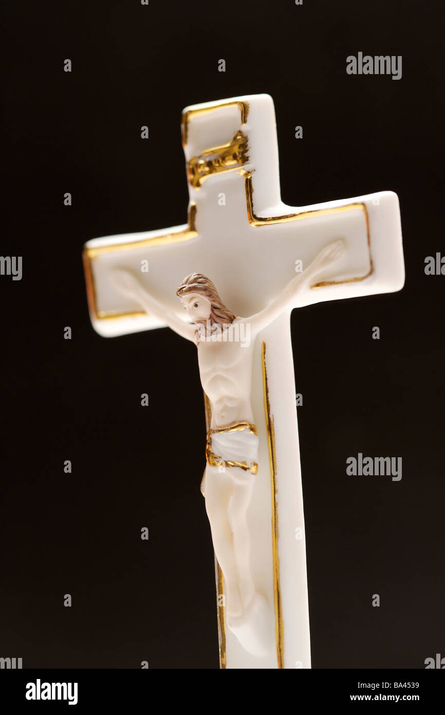 Christus am Kreuz Nahaufnahme Stockfoto