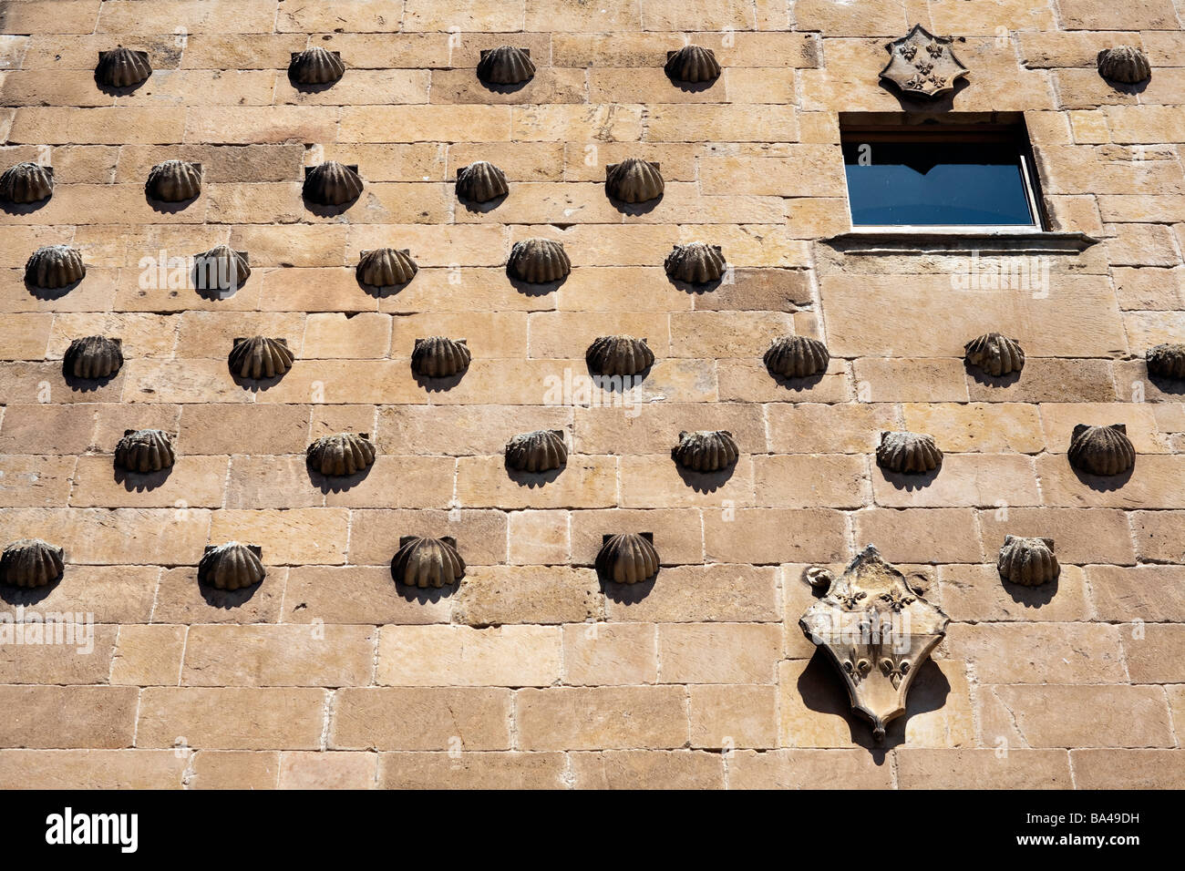 Haus der Muscheln Fassade von Salamanca autonomen Gemeinschaft Kastilien und Leon Spain Stockfoto