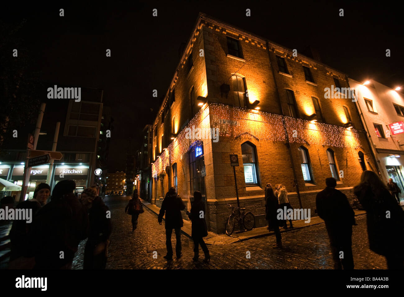 Gebäude am Temple Bar Bereich Dublin Irland Stockfoto