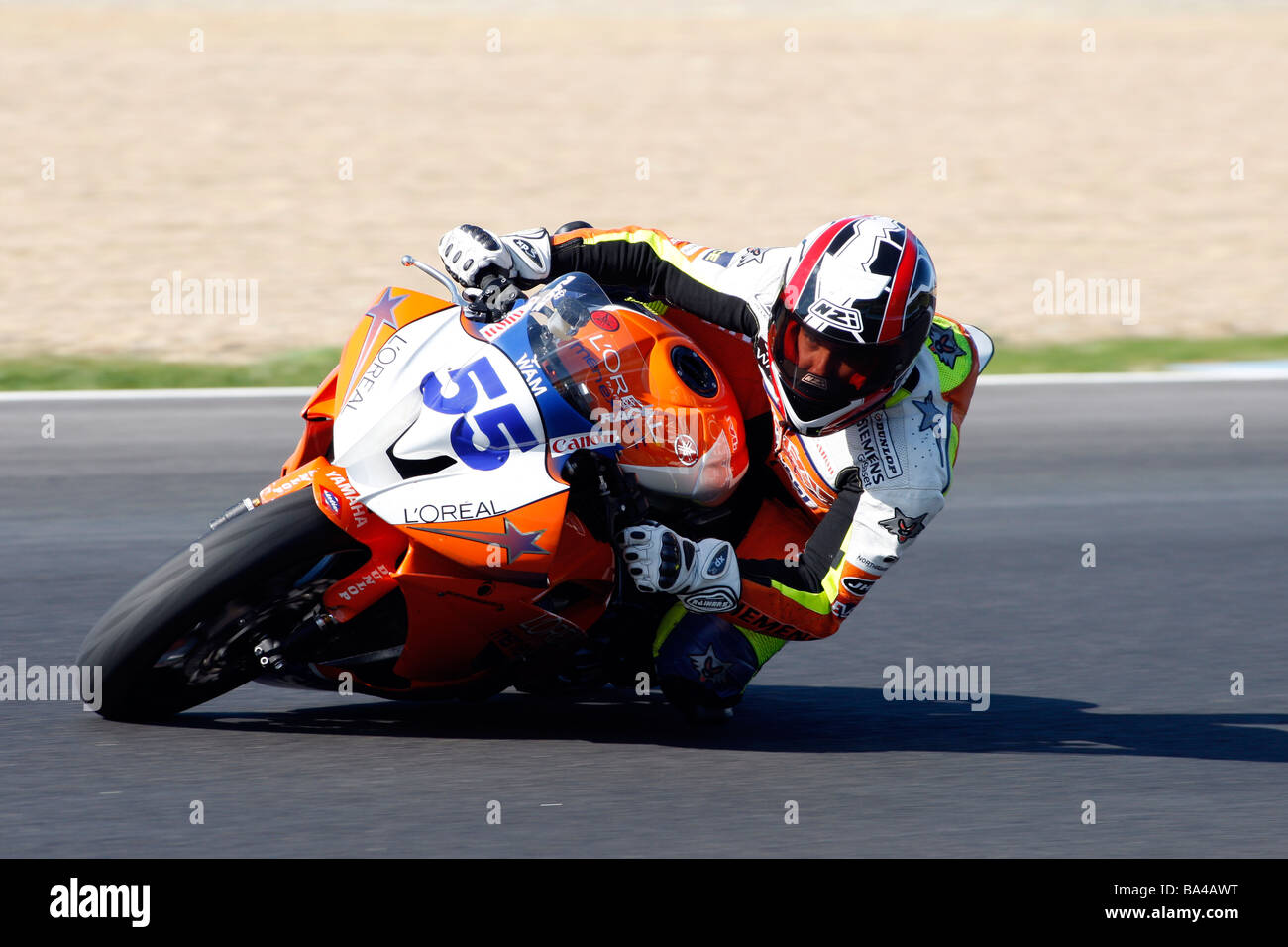 Motorrad-Rennsport, Jerez De La Frontera, Spanien Stockfoto