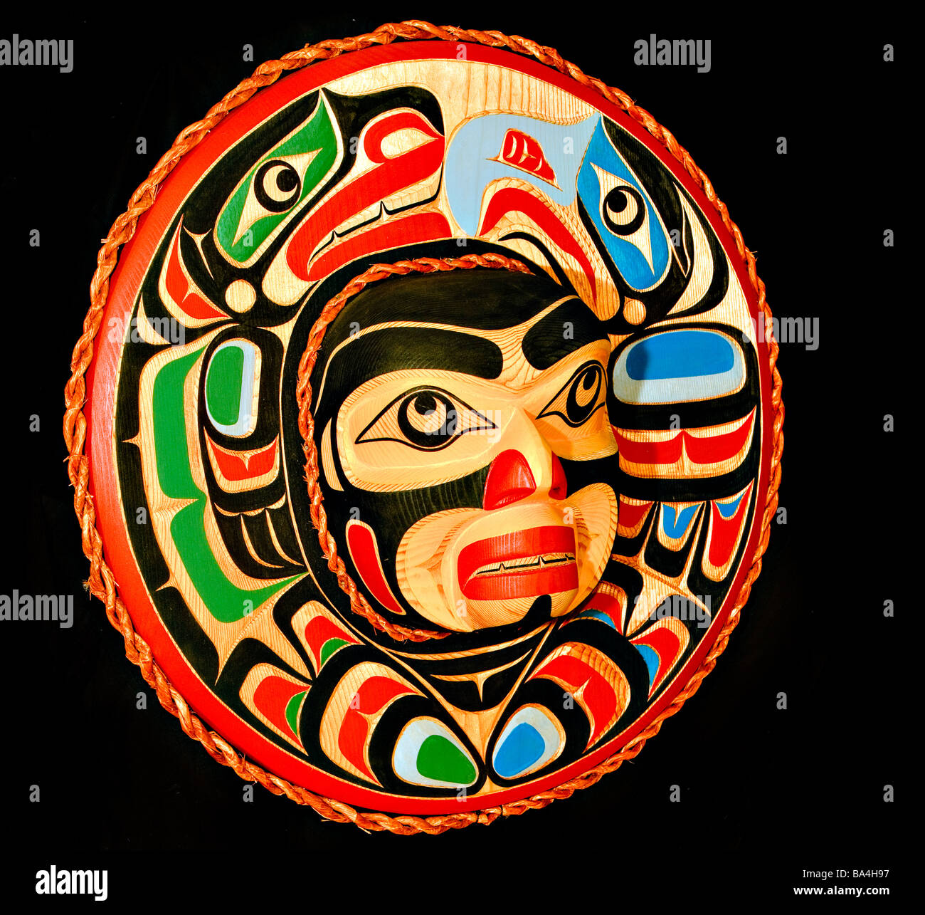 Original West Coast native Art Stockfoto