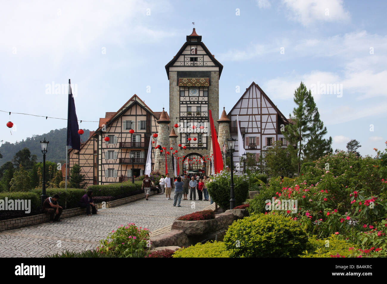 Colmar Tropicale Replik französische Stadt Stockfoto