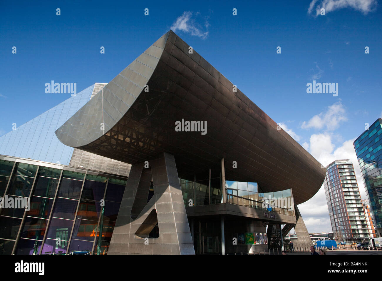 UK England Salford Quays Lowry Centre Eingang Stockfoto