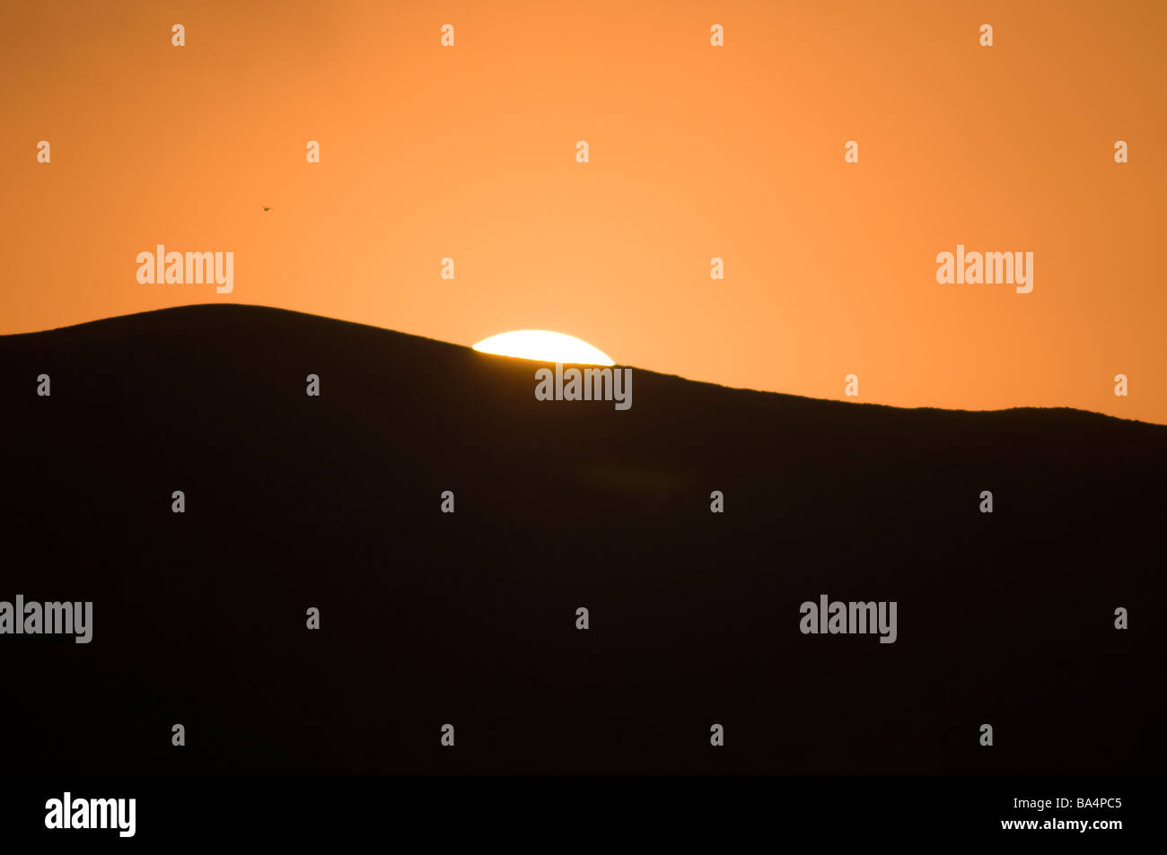 Sonnenaufgang in Paracas National Reserve Peru Stockfoto