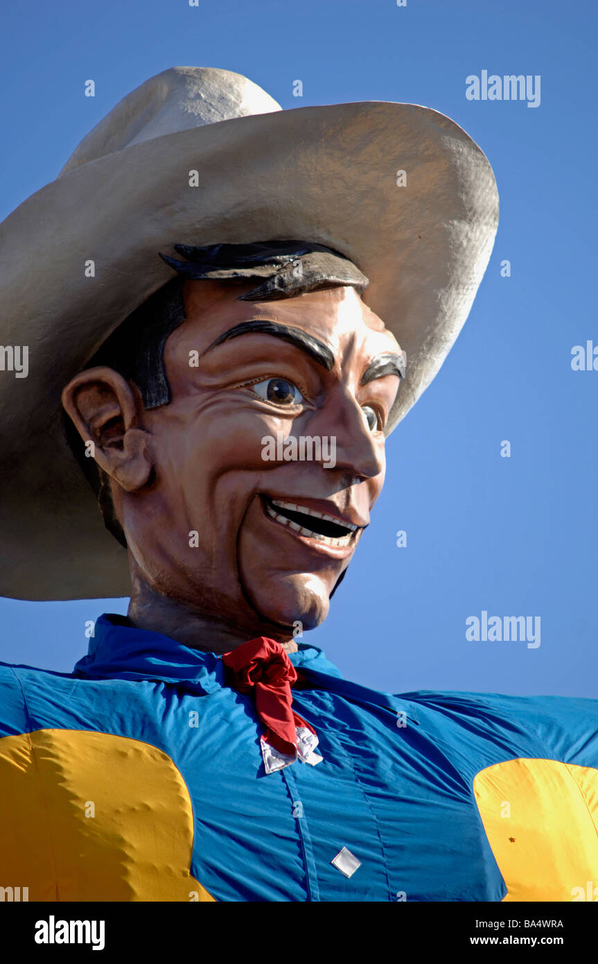 Die weltweit berühmten "Big Tex" ein traditionelles Symbol der Texas State fair Stockfoto