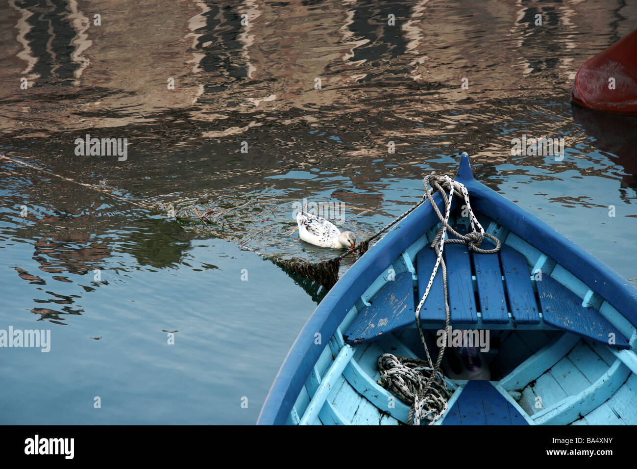 Verlassenen Szene in Desenzano del Garda am Gardasee Italien im Herbst Stockfoto