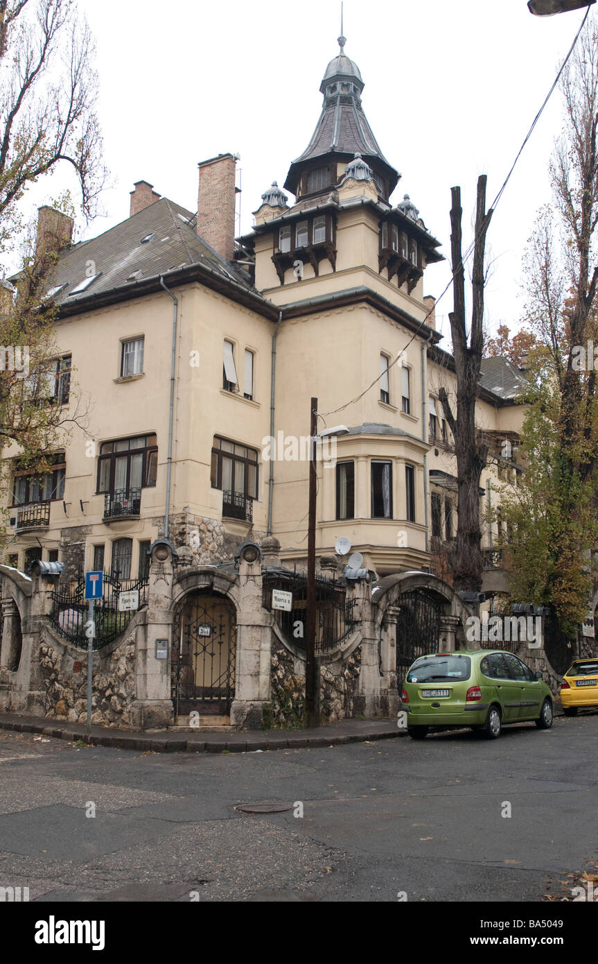Schwedische Gesandtschaft 1944 Raoul Wallenberg Sitz war wenn er 100,00 Juden von den Nazis und Pfeilkreuzler gerettet Facists Stockfoto
