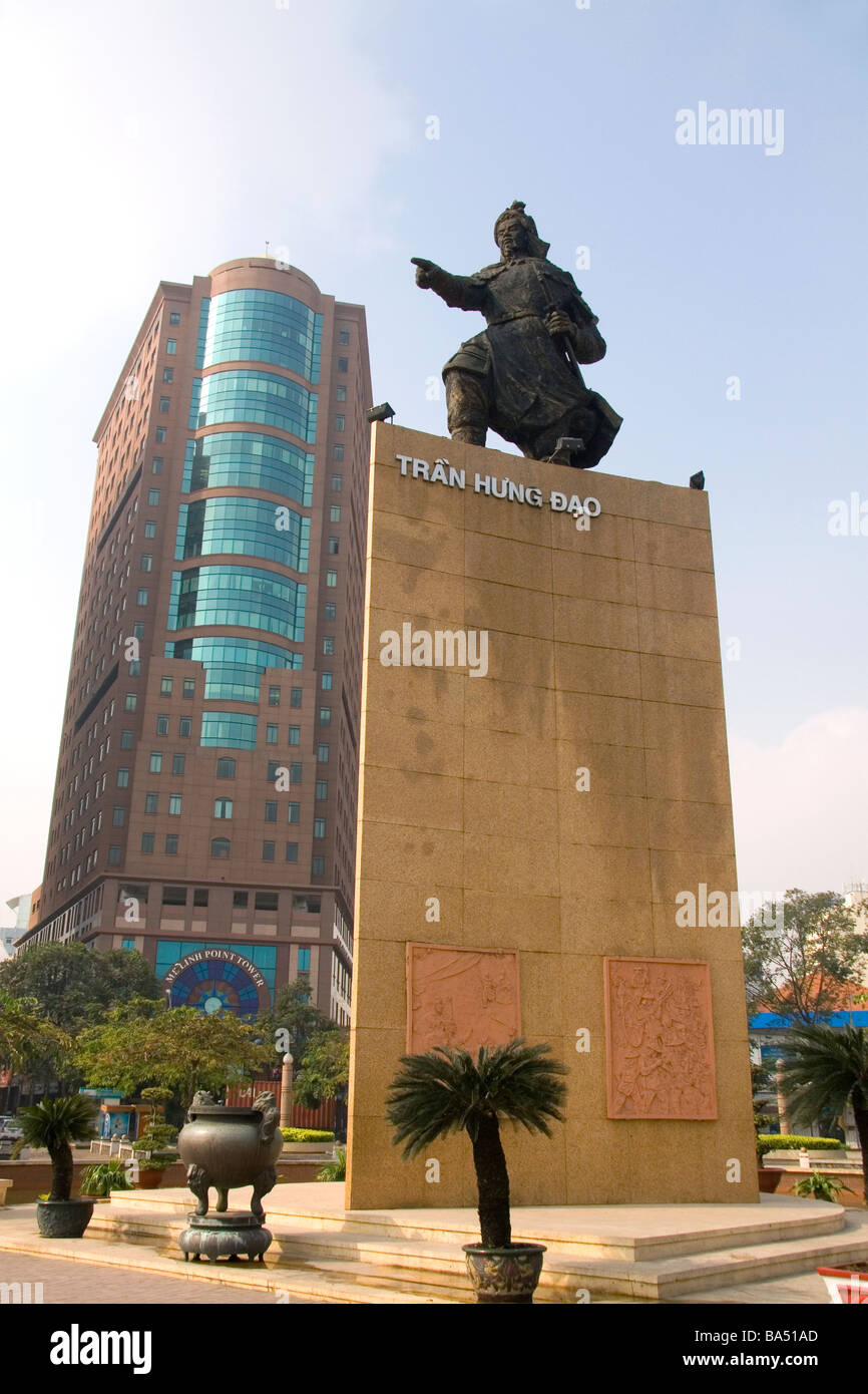 Statue von Tran Hung Dao in Ho-Chi-Minh-Stadt-Vietnam Stockfoto
