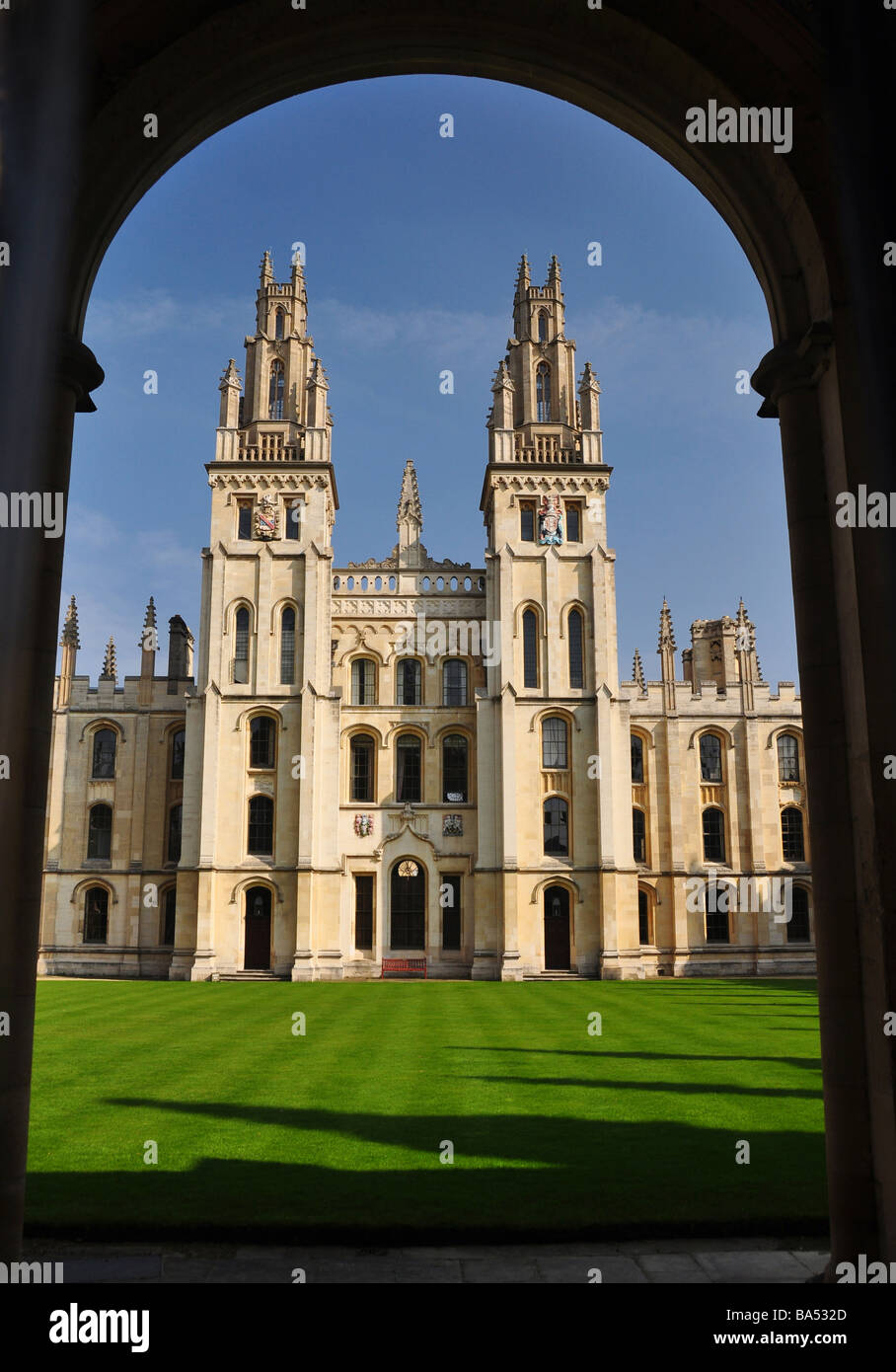 Nord-Quad des All Souls College, Oxford Stockfoto