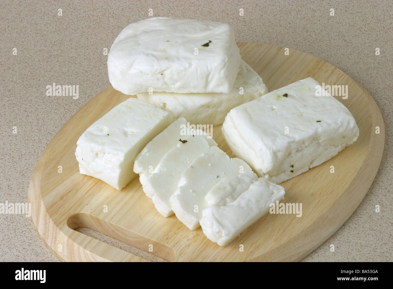 Halloumi-Käse Stockfoto
