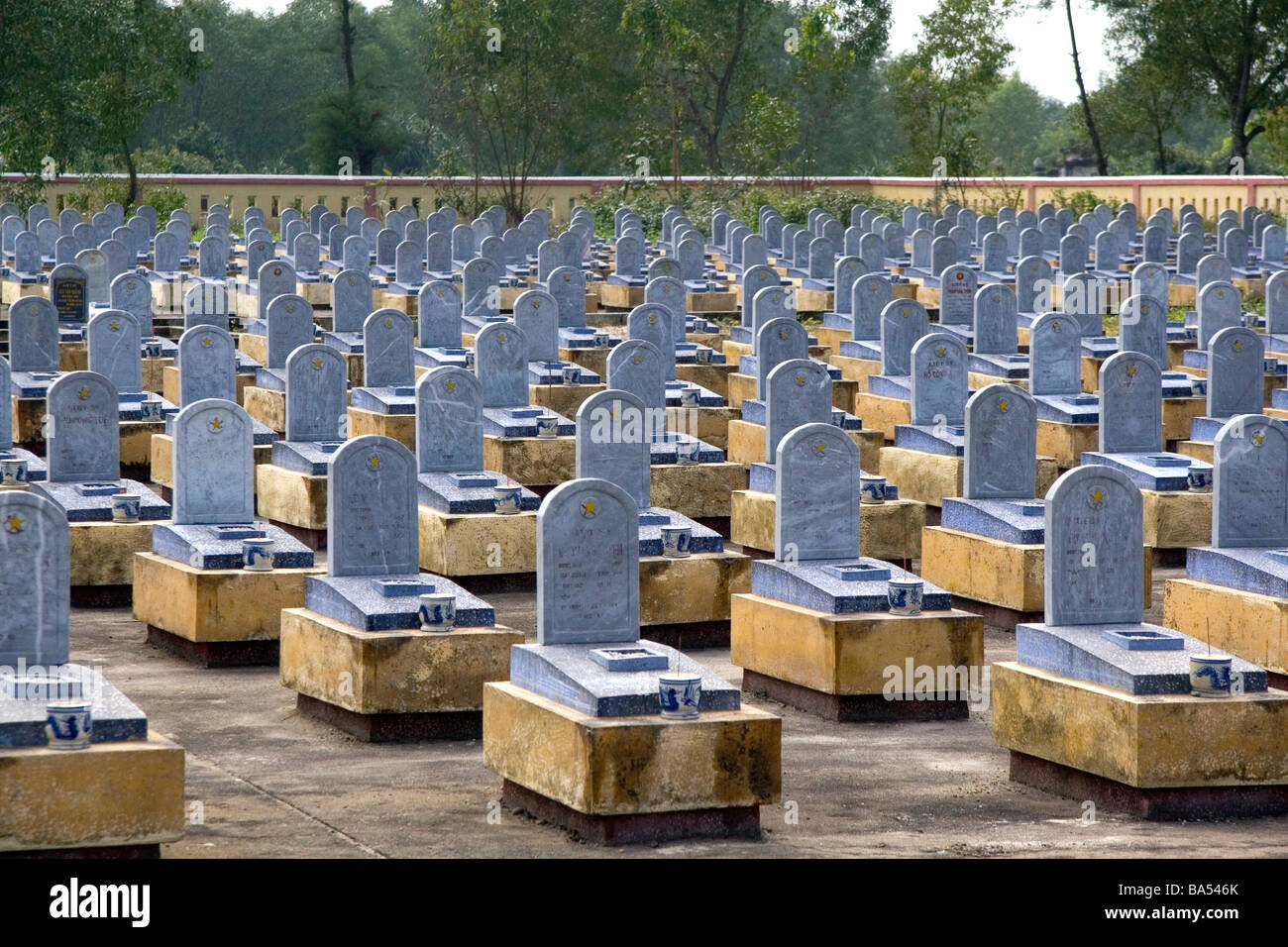 Truong Son Friedhof für nordvietnamesischen Soldaten in der Nähe von Quang Tri Vietnam Stockfoto