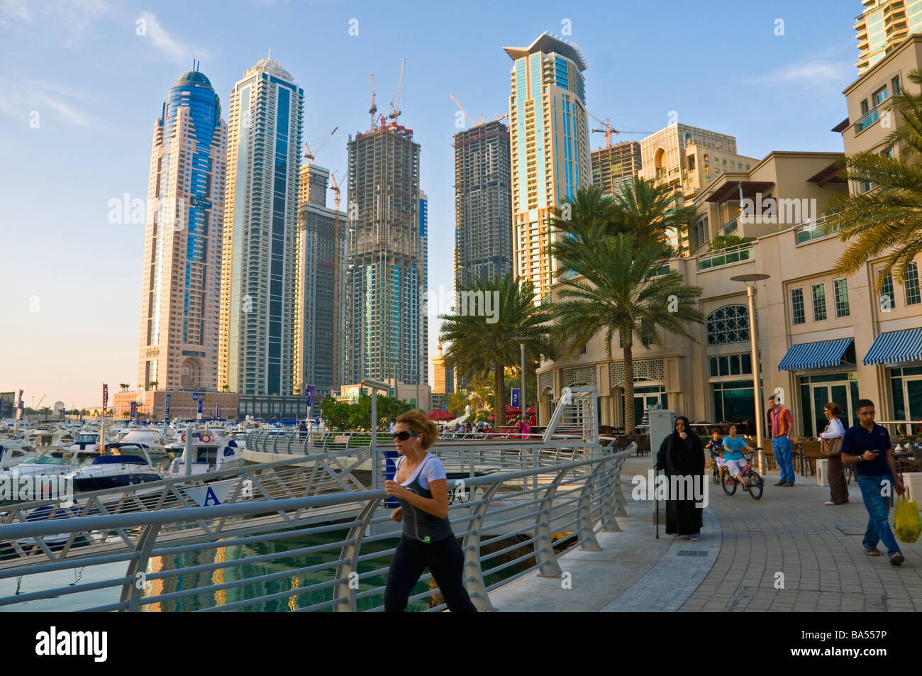 Neue Dubai Marina Stockfoto
