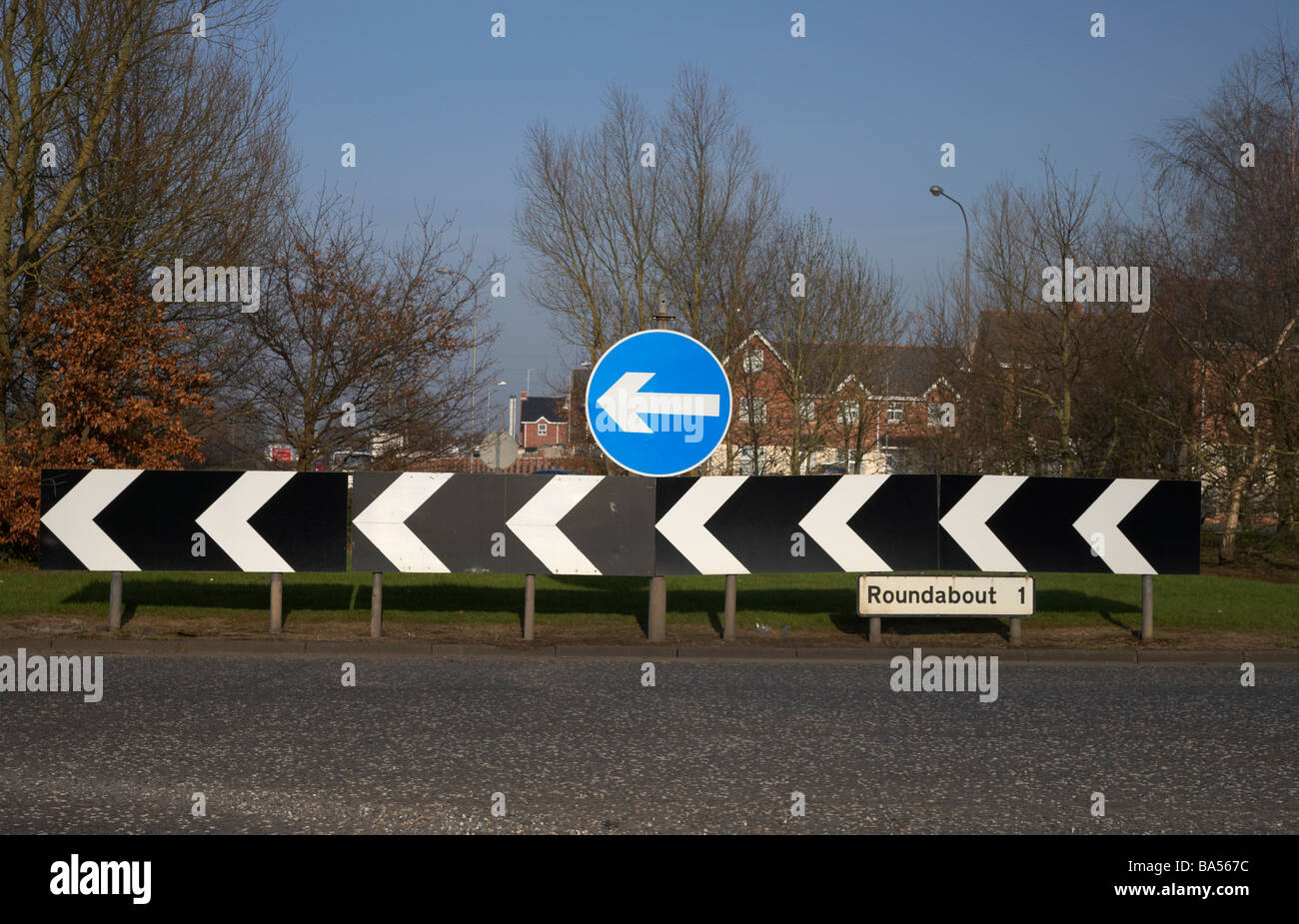 Kreisverkehr 1 von der berühmten Kreisverkehren Craigavon Neustadt in County Armagh Nordirland Vereinigtes Königreich Stockfoto