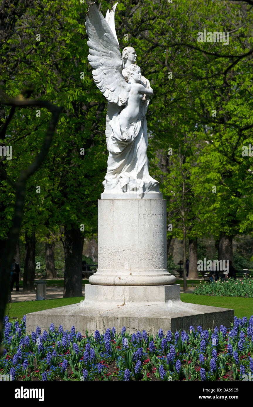 Denkmal von Leconte de Lisle von Denys Puech im Jardin du Luxembourg Paris Frankreich Stockfoto