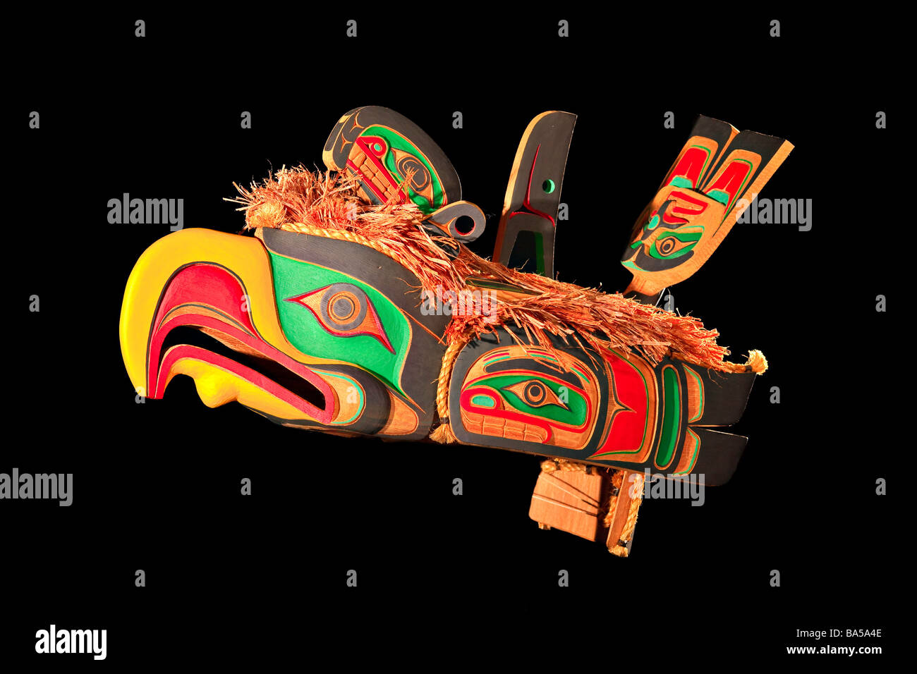 Chef s Helm von Aubrey Johnson Weka Yi erste Nation Künstler original West Coast native Art nur Kunst Galerie Port McNeill Stockfoto