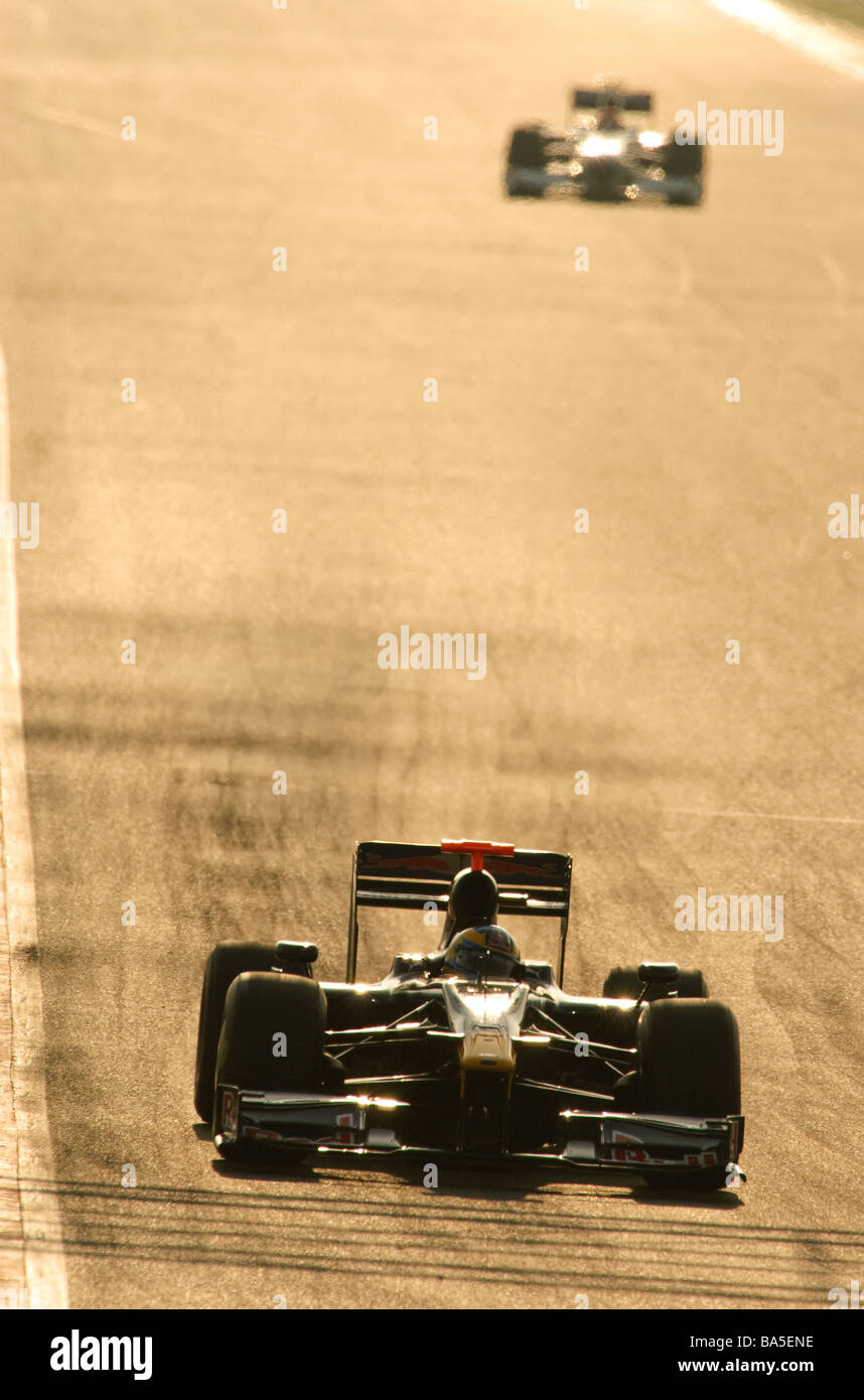 Sebastien Bourdais in der Scuderia Toro Rosso STR4 während Formel1 Tests Sitzungen im März 2009 Stockfoto