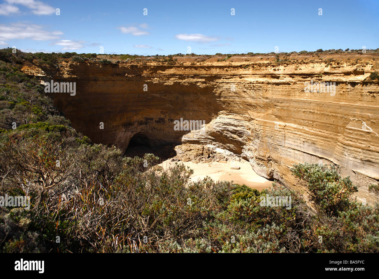 Küsten Klippen Great Ocean Road Victoria Australien Stockfoto