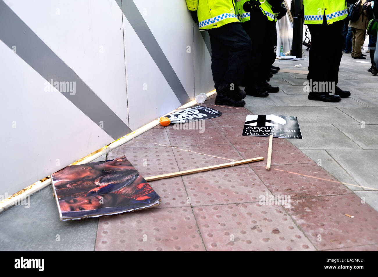 G20-Proteste London - 2. April 2009 Stockfoto