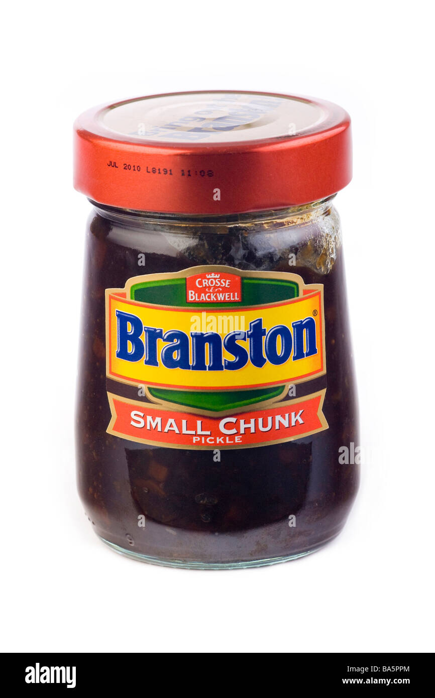 Branston Pickle von Crosse & Blackwell in Großbritannien gemacht Stockfoto