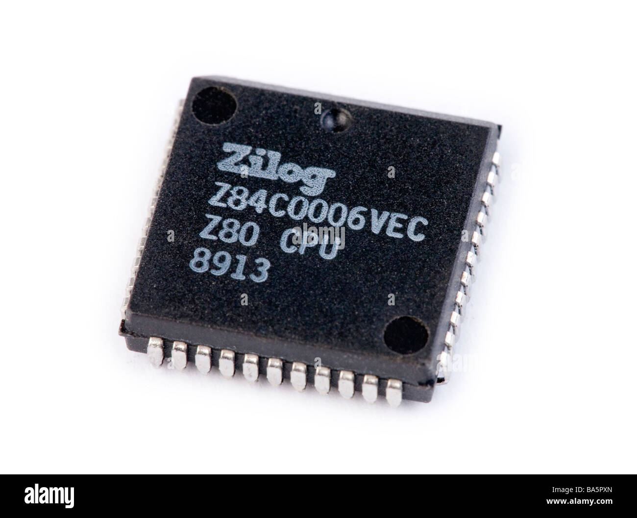 Zilog Z80-Mikroprozessor mit 8-Bit-design Stockfoto