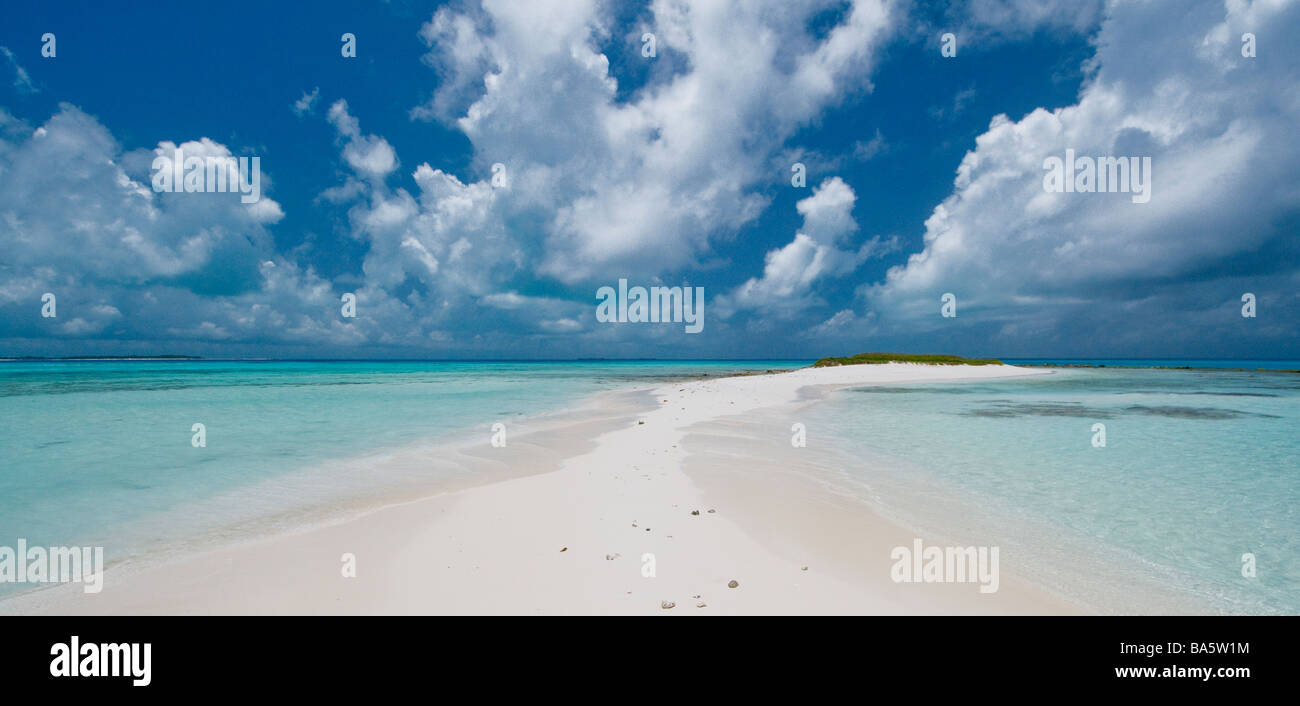 Schönen einsamen Strand Espenqui Los Roques Venezuela in Südamerika Stockfoto