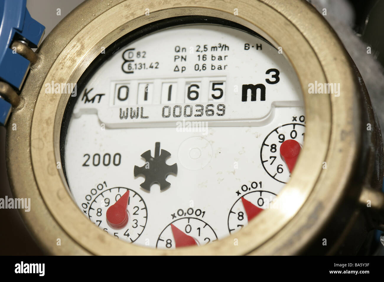 WasserZähler Wasseruhr Anzeige Wasserverbrauch Lesung Wasserverbrauch VerbrauchAnzeige Zähler