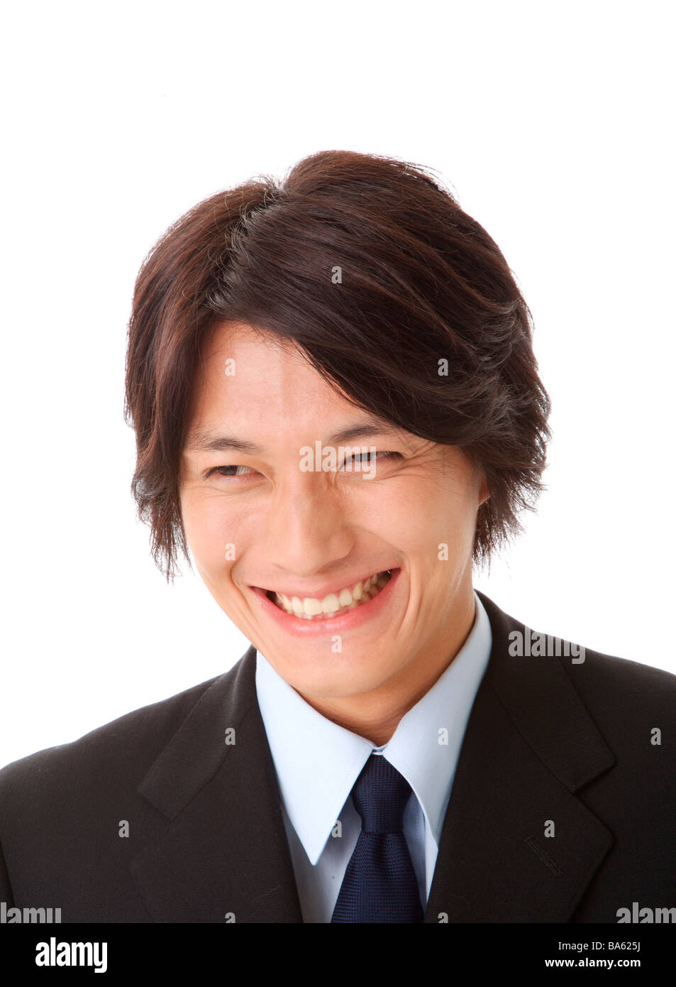 Porträt eines Geschäftsmannes, lachen Stockfoto
