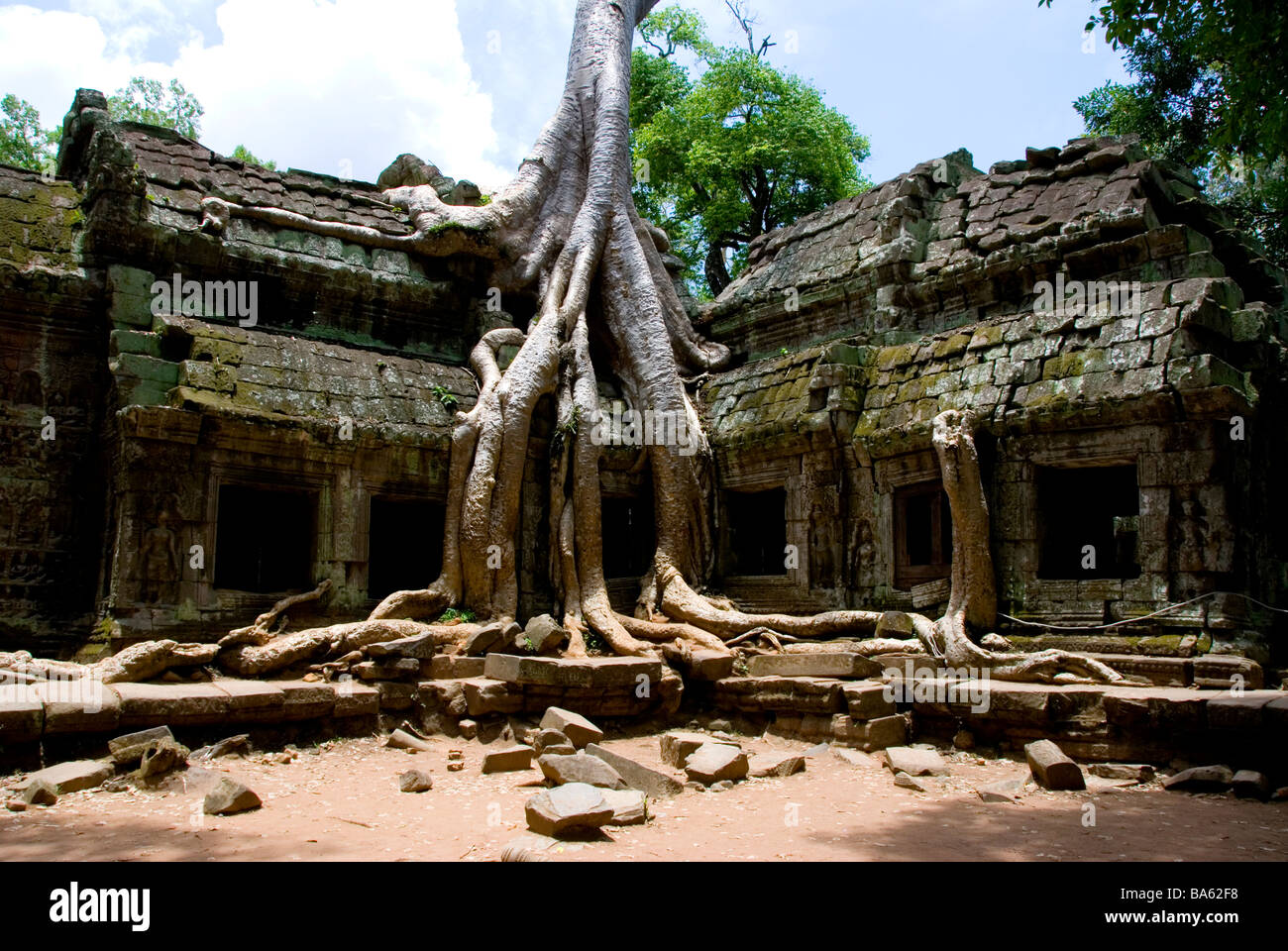 TA Phrom Tempel, Angkor, Siem Reap, Kambodscha, Asien Stockfoto