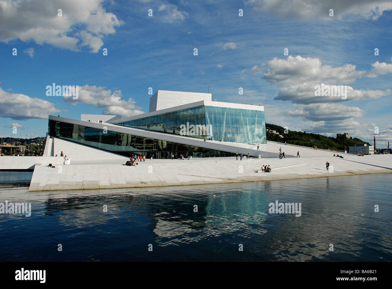 Das neue Oslo Opernhaus, Oslo, Norwegen. Stockfoto