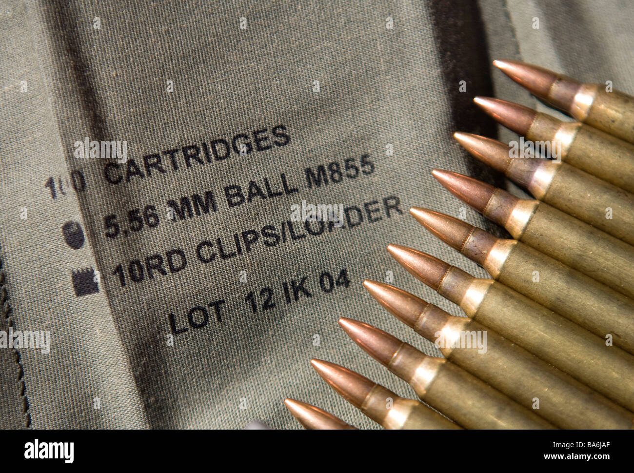 12. April 2009 Frederick Maryland kleine Kaliber Gewehrmunition ein Munition Mangel hat die USA getroffen. Stockfoto