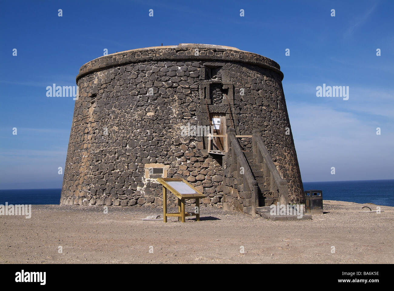 Spanien Kanaren Insel Fuerteventura El Cotillo Castillo de Toston 18. Jh. Verteidigung-Installation Architektur Castillo de toston Stockfoto