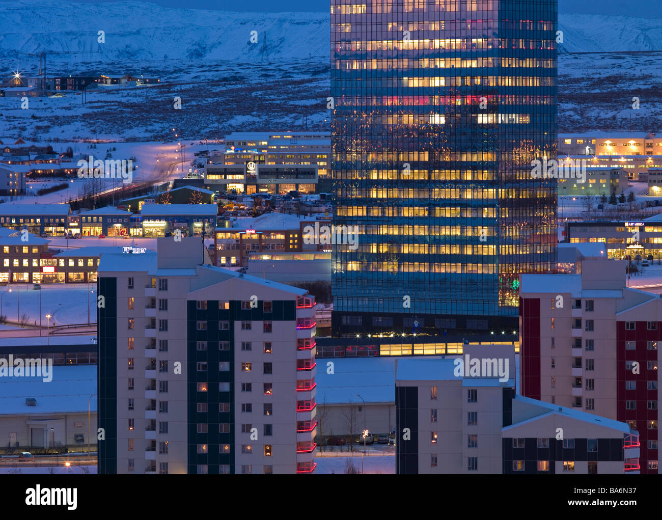 Kopavogur, Vorort von Reykjavík, Island Stockfoto