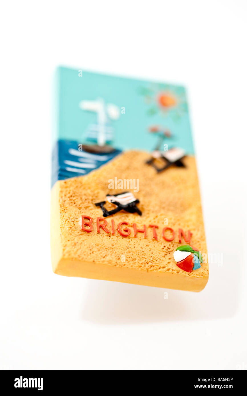 Brighton-Souvenir-Kühlschrank-Magnet (engen Schärfentiefe) Stockfoto