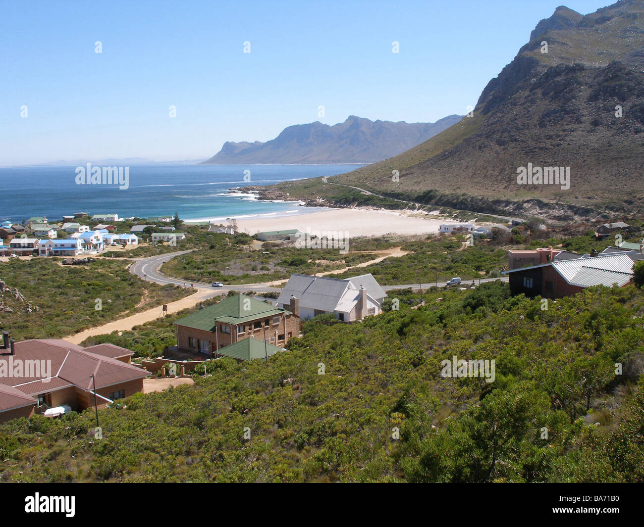 Südafrika Provinz Westkap Küste von Rooi El Platz-Übersicht Berge Meer Afrika Western Cape Landschaft Küste-Landschaft Stockfoto