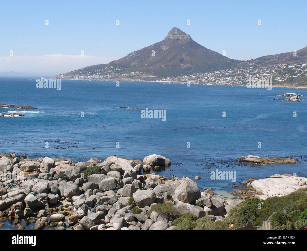 Südafrika Provinz West-Kap Küste bestaunen Kapstadt Viertel Camps Bay Berglöwen Kopf Meer Südafrika-Western Cape Stockfoto