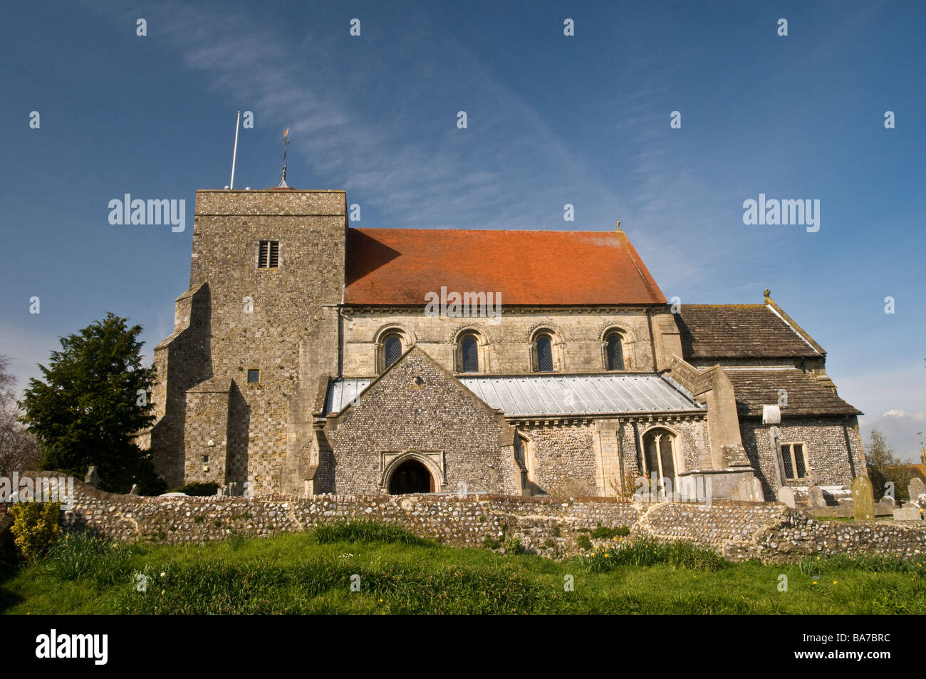 Steyning Pfarrkirche in West Sussex England Stockfoto