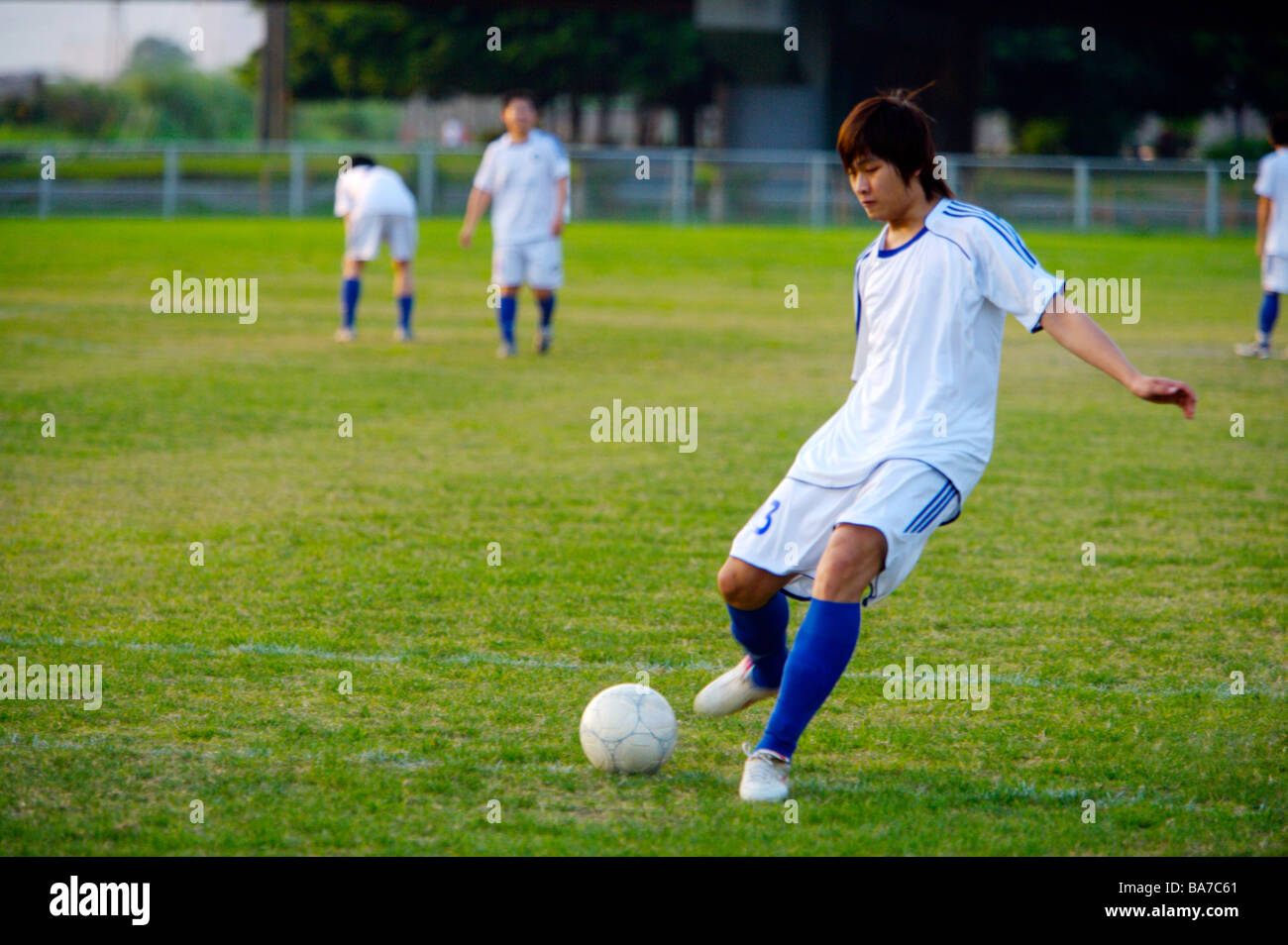 Fußball-Spieler Stockfoto